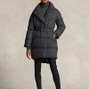 Grey Women’s Ralph Lauren Quilted Double-Breasted Down Coats Grey Women’s Ralph Lauren Quilted Double-Breasted Down Coats