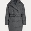 Grey Women’s Ralph Lauren Quilted Double-Breasted Down Coats Grey Women’s Ralph Lauren Quilted Double-Breasted Down Coats