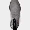 Grey Women’s Ralph Lauren Slip-On Suede Sock Sneakers