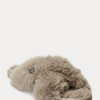 Grey Women’s Ralph Lauren Sydni Faux-Fur Flat Shoes