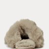Grey Women’s Ralph Lauren Sydni Faux-Fur Flat Shoes