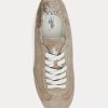 Grey Women’s Ralph Lauren The Suede Pony Ballerina Sneakers