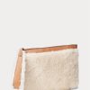 Honey/Cream Women’s Ralph Lauren Shearling Envelope Handbag Honey/Cream Women’s Ralph Lauren Shearling Envelope Handbag
