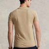 Khaki Men’s Ralph Lauren Custom Slim Fit Crewneck  T Shirts