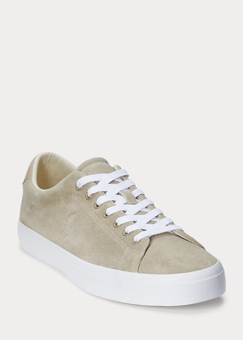 Khaki Men’s Ralph Lauren Longwood Suede Sneakers Khaki Men’s Ralph Lauren Longwood Suede Sneakers
