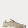 Khaki Men’s Ralph Lauren Trackster 200 Sneakers