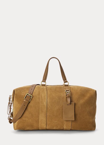 Khaki Men’s Ralph Lauren Welington Calf-Suede Duffle Bags Khaki Men’s Ralph Lauren Welington Calf-Suede Duffle Bags