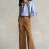 Khaki Women’s Ralph Lauren Chino Wide-Leg Pants Khaki Women’s Ralph Lauren Chino Wide-Leg Pants