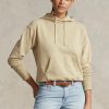 Khaki Women’s Ralph Lauren Cotton Fleece Hoodie Khaki Women’s Ralph Lauren Cotton Fleece Hoodie