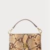 Khaki Women’s Ralph Lauren Faux-Snakeskin Small Tayler Crossbody Bags