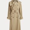 Khaki Women’s Ralph Lauren Twill Coats