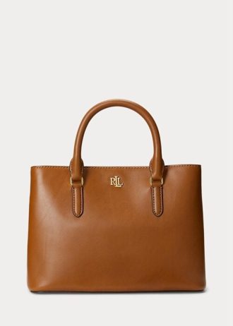 Lauren Tan Women’s Ralph Lauren Leather Small Marcy Satchel Bags