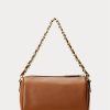 Lauren Tan Women’s Ralph Lauren Nappa Leather Small Emelia Shoulder Bags
