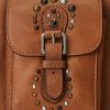 Lauren Tan Women’s Ralph Lauren Studded Leather Medium Noa Crossbody Bags Lauren Tan Women’s Ralph Lauren Studded Leather Medium Noa Crossbody Bags