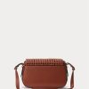 Lauren Tan Women’s Ralph Lauren Woven Leather Small Maddy Shoulder Bags Lauren Tan Women’s Ralph Lauren Woven Leather Small Maddy Shoulder Bags