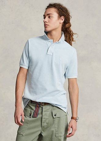 Light Blue Men’s Ralph Lauren RL Origin Polo Shirts