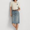Light Blue Women’s Ralph Lauren Denim Skirts Light Blue Women’s Ralph Lauren Denim Skirts