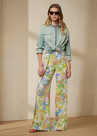 Light Blue Women’s Ralph Lauren Tamia Cotton Denim Shirts