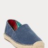 Light Navy Men’s Ralph Lauren Cevio Washed Canvas Espadrille