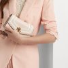 Light Pink/Vanilla Women’s Ralph Lauren Nappa Leather Small Tayler Crossbody Bags
