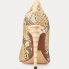 Light Yellow Women’s Ralph Lauren Celia Python Heels