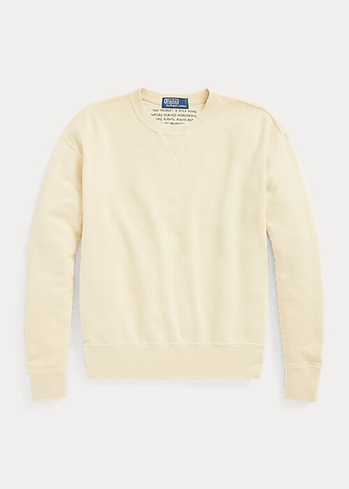 Light Yellow Women’s Ralph Lauren Organic Cotton Crewneck Sweatshirts Light Yellow Women’s Ralph Lauren Organic Cotton Crewneck Sweatshirts