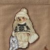 Madison Tan Women’s Ralph Lauren Canvas Medium Polo Bear Tote Bags