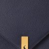 Midnight Navy Women’s Ralph Lauren Polo ID Leather Envelope Chain Crossbody Bags