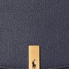Midnight Navy Women’s Ralph Lauren Polo ID Leather Saddle Bags