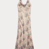 Multicolor / Brown Women’s Ralph Lauren Floral Crinkled Silk Chiffon Dress Multicolor / Brown Women’s Ralph Lauren Floral Crinkled Silk Chiffon Dress