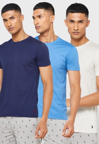 Multicolor Men’s Ralph Lauren 3 Pack Assorted Crew Neck T Shirts