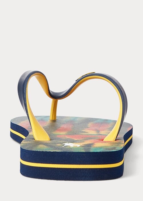 Multicolor Men’s Ralph Lauren Bolt Tie-Dye Flip Flops Multicolor Men’s Ralph Lauren Bolt Tie-Dye Flip Flops