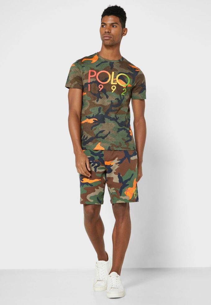 Multicolor Men’s Ralph Lauren Camo Crew Neck T Shirts