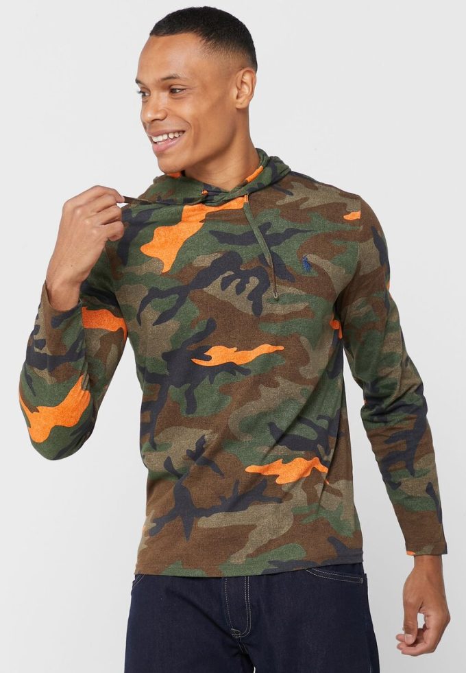 Multicolor Men’s Ralph Lauren Camo Hoodie