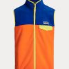 Multicolor Men’s Ralph Lauren Color-Blocked Brushed Fleece Vest