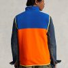 Multicolor Men’s Ralph Lauren Color-Blocked Brushed Fleece Vest