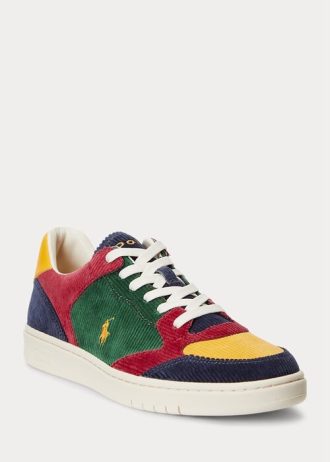 Multicolor Men’s Ralph Lauren Court Corduroy Low-Top Sneakers Multicolor Men’s Ralph Lauren Court Corduroy Low-Top Sneakers