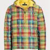 Multicolor Men’s Ralph Lauren Plaid Packable Water-repellent  Jackets