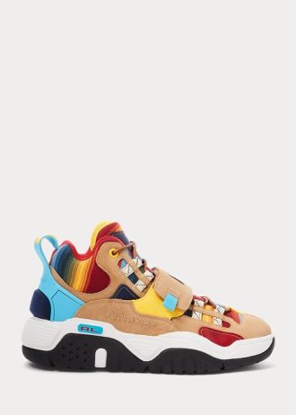 Multicolor Men’s Ralph Lauren PS100 Ombré High-Top Sneakers
