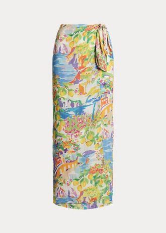 Multicolor Women’s Ralph Lauren Danyelle Print Linen Voile Skirts Multicolor Women’s Ralph Lauren Danyelle Print Linen Voile Skirts