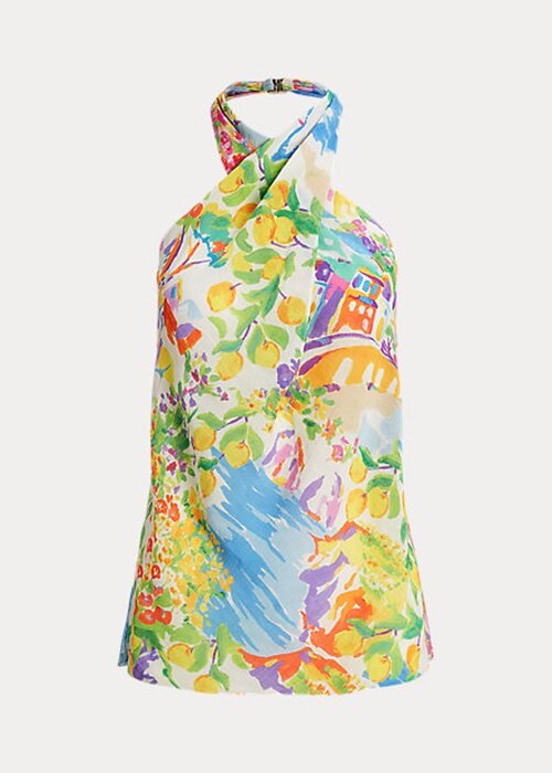 Multicolor Women’s Ralph Lauren Darby Linen Voile Halter Blouse Tops Multicolor Women’s Ralph Lauren Darby Linen Voile Halter Blouse Tops
