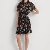 Multicolor Women’s Ralph Lauren Floral Crinkle Georgette Dress Multicolor Women’s Ralph Lauren Floral Crinkle Georgette Dress