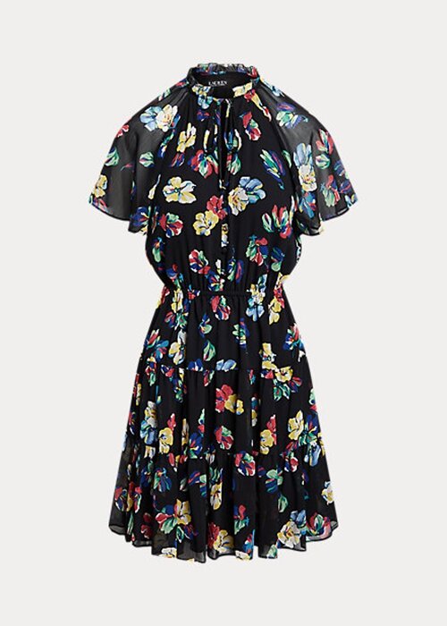 Multicolor Women’s Ralph Lauren Floral Crinkle Georgette Dress Multicolor Women’s Ralph Lauren Floral Crinkle Georgette Dress