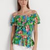 Multicolor Women’s Ralph Lauren Floral Jersey Off-the-Shoulder Tops Multicolor Women’s Ralph Lauren Floral Jersey Off-the-Shoulder Tops