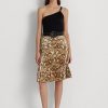 Multicolor Women’s Ralph Lauren Snakeskin-Print Pleated Charmeuse Skirts