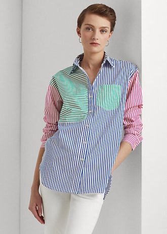 Multicolor Women’s Ralph Lauren Striped Cotton Broadcloth Shirts Multicolor Women’s Ralph Lauren Striped Cotton Broadcloth Shirts