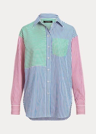 Multicolor Women’s Ralph Lauren Striped Cotton Broadcloth Shirts Multicolor Women’s Ralph Lauren Striped Cotton Broadcloth Shirts