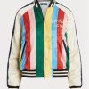 Multicolor Women’s Ralph Lauren Striped Sateen Bomber  Jackets
