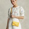 Mustard Women’s Ralph Lauren Polo ID Croc-Embossed Chain Wallets Mustard Women’s Ralph Lauren Polo ID Croc-Embossed Chain Wallets