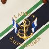 Natural/Graphic Stripe Women’s Ralph Lauren Print Canvas Large Devyn Tote Bags